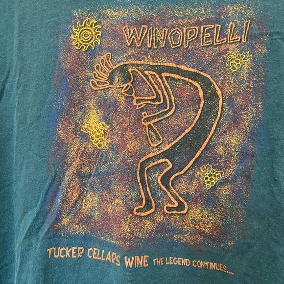 Vintage Tucker Cellars Wine T Shirt - Picture 2 of 5
